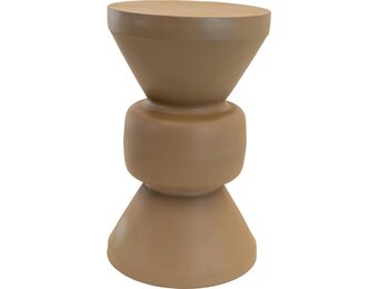 Lesli Living - Tuintafel Louis - Taupe - Ø30,5x50,5cm