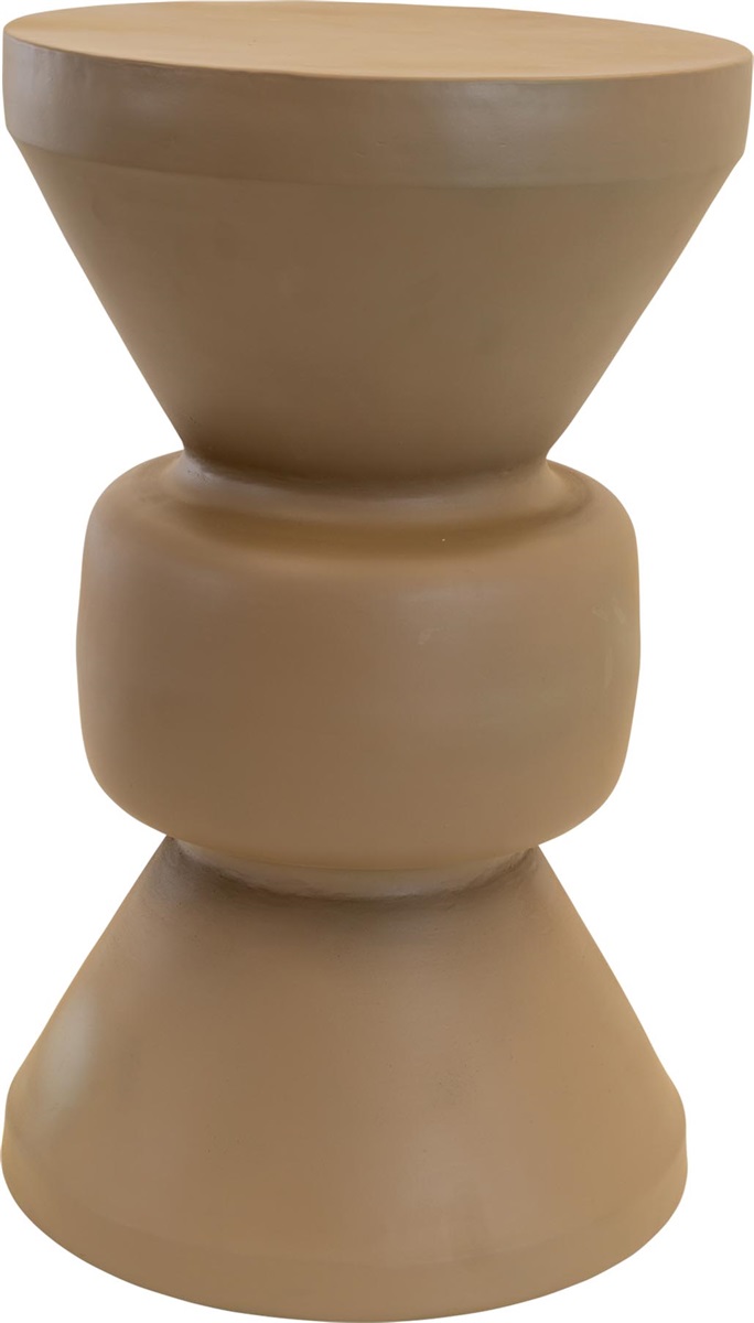 Lesli Living - Tuintafel Louis - Taupe - Ø30,5x50,5cm