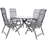 Lesli Living - Bistrostoel Lotis - Antraciet - 61,5x65x114cm