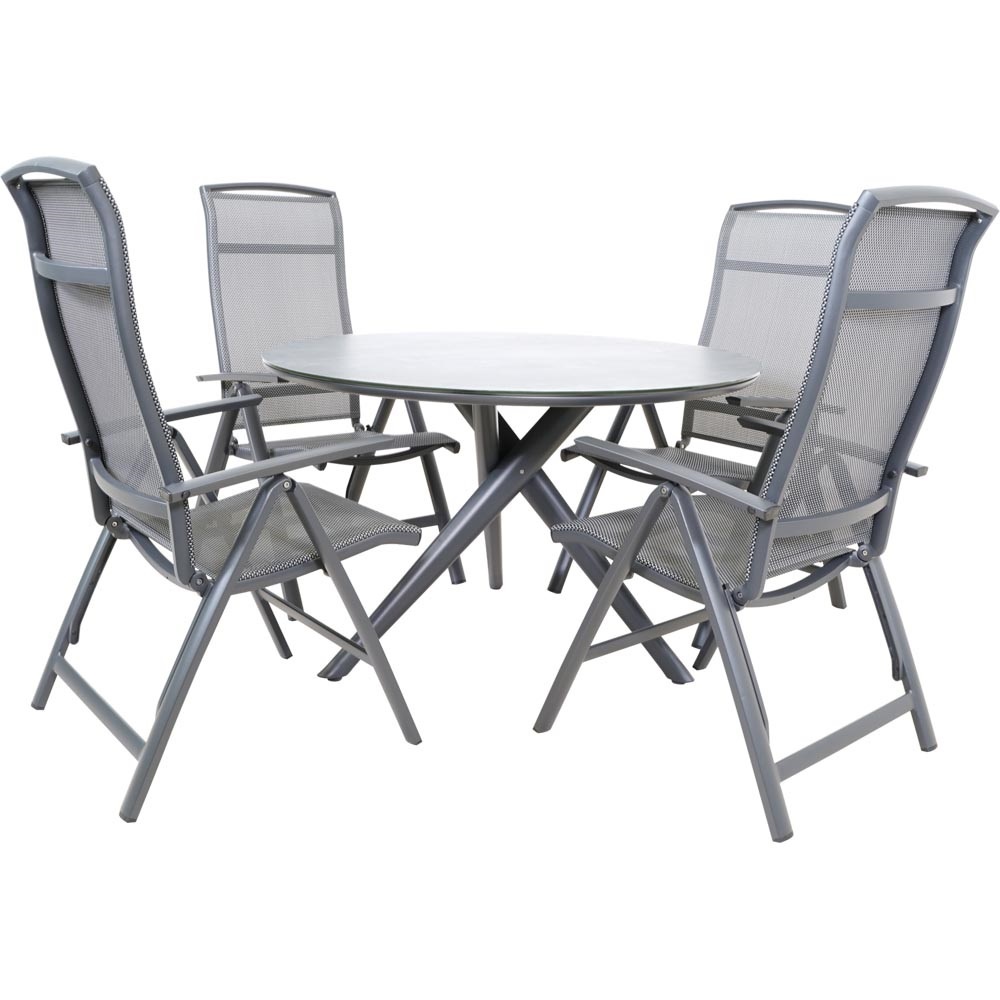 Lesli Living - Bistrostoel Lotis - Antraciet - 61,5x65x114cm