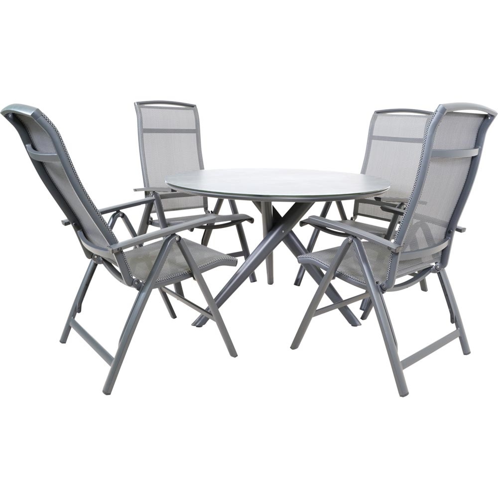 Lesli Living - Bistrostoel Lotis - Antraciet - 61,5x65x114cm