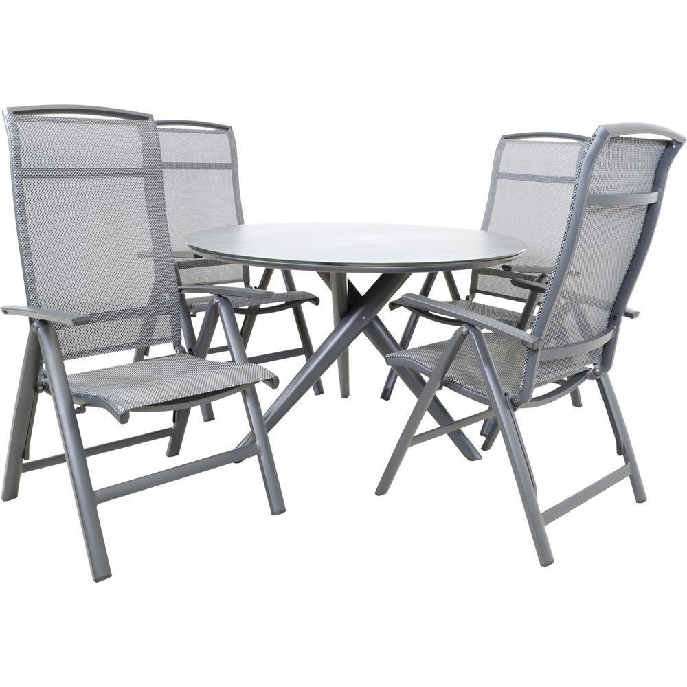 Lesli Living - Bistrostoel Lotis - Antraciet - 61,5x65x114cm