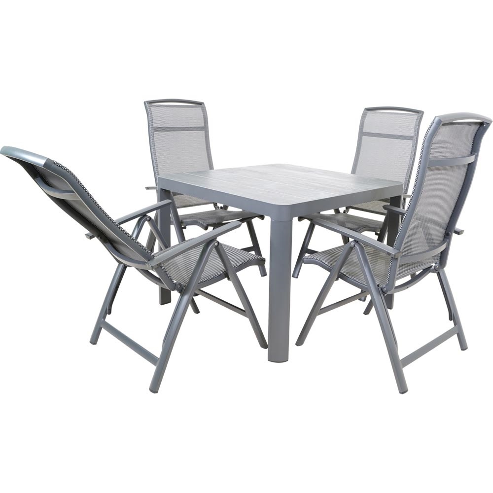 Lesli Living - Bistrostoel Lotis - Antraciet - 61,5x65x114cm