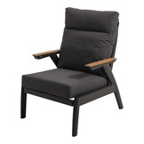 Lesli Living - Bistrostoel Florence - Zwart - 70x84x94cm