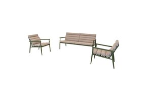 Lesli Living - Loungebank Harper - Groen - 168x76x72cm