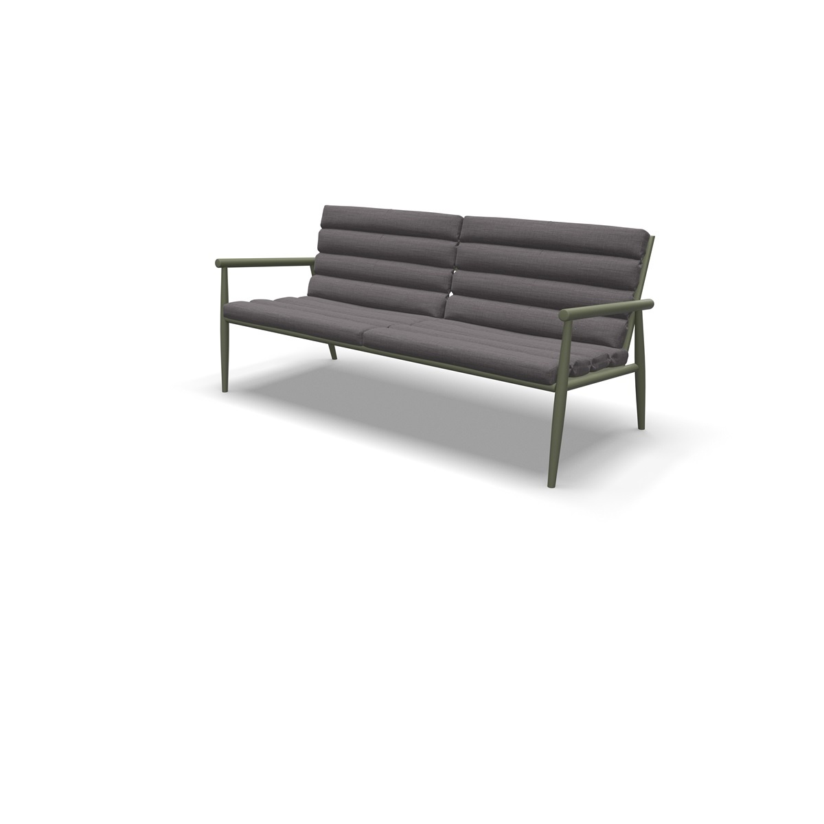 Lesli Living - Loungebank Harper - Groen - 168x76x72cm