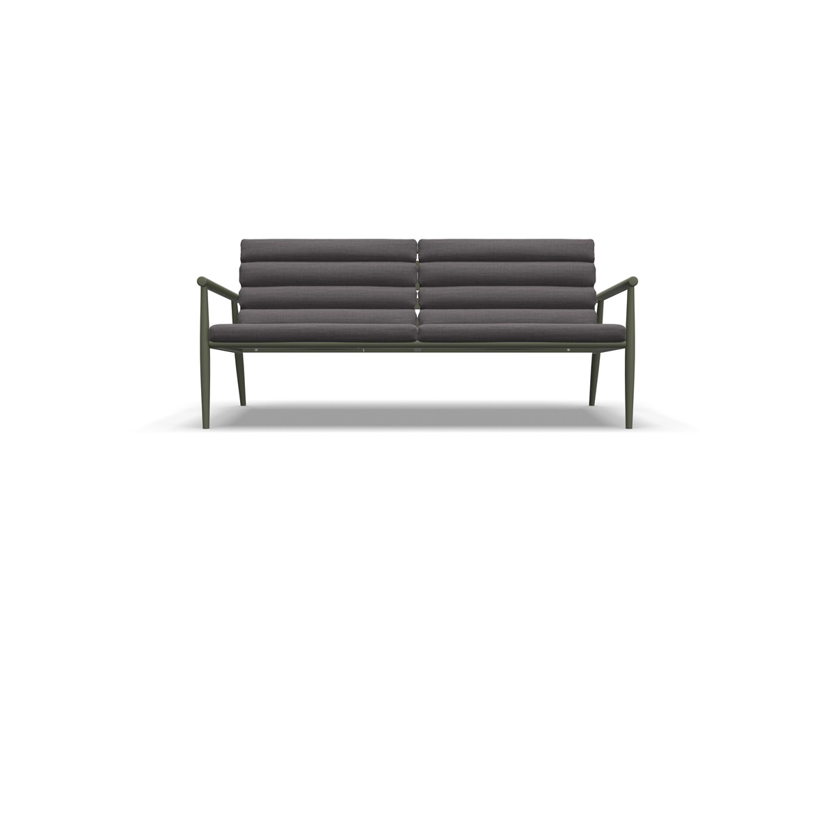 Lesli Living - Loungebank Harper - Groen - 168x76x72cm