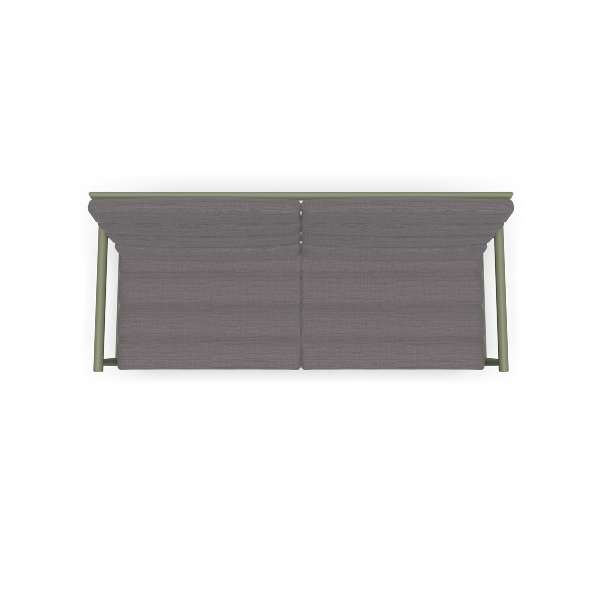 Lesli Living - Loungebank Harper - Groen - 168x76x72cm