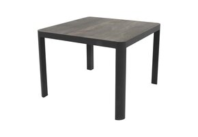 Lesli Living - Tuintafel Castilla - Antraciet - 100x100x74cm