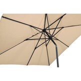 Lesli Living - Push-up parasol Libra - Beige - 250x250cm
