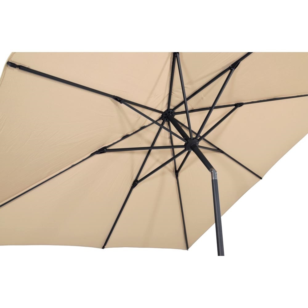 Lesli Living - Push-up parasol Libra - Beige - 250x250cm