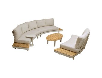 Lesli Living - Loungebank Lounza - Beige - 110x69x35cm