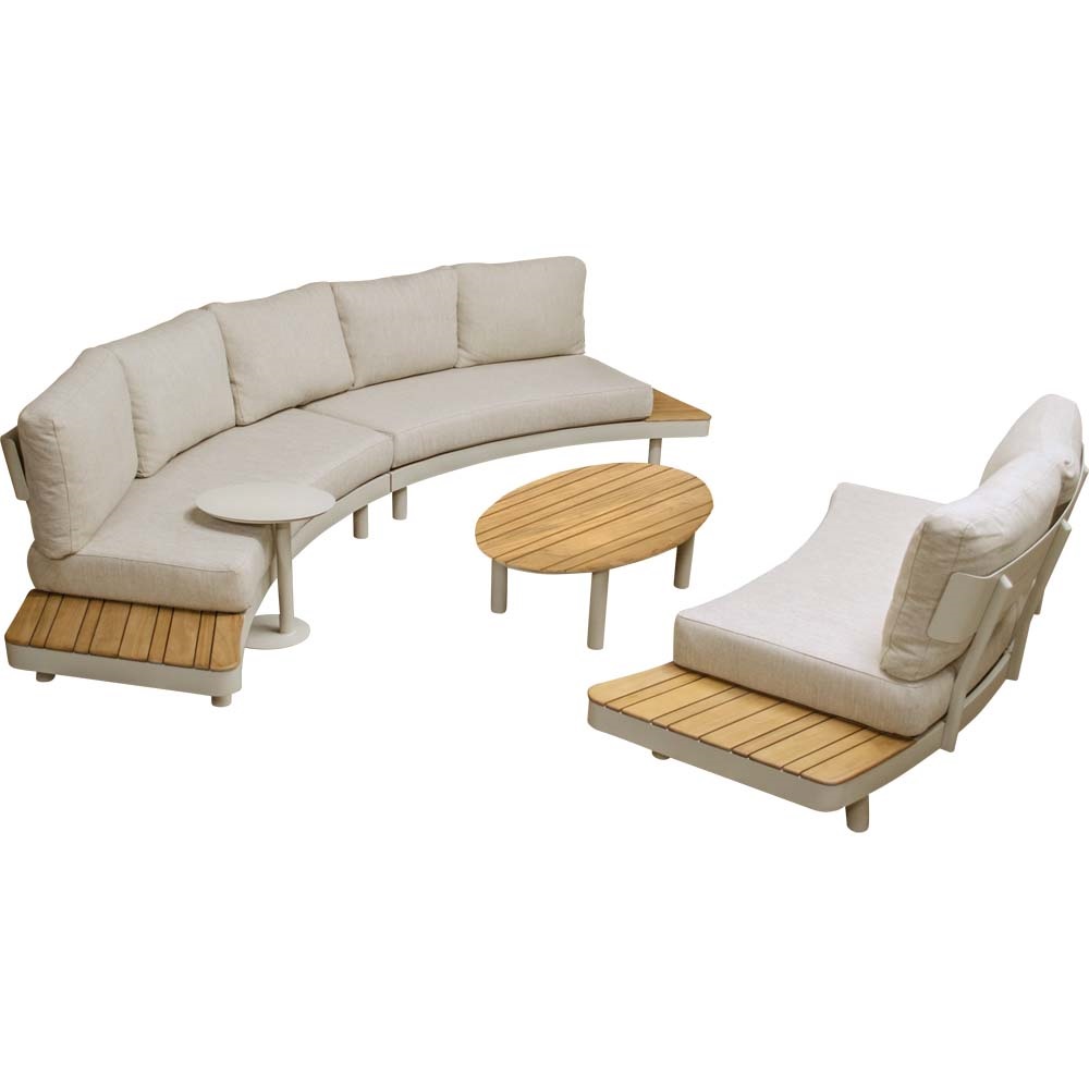 Lesli Living - Loungebank Lounza - Beige - 110x69x35cm