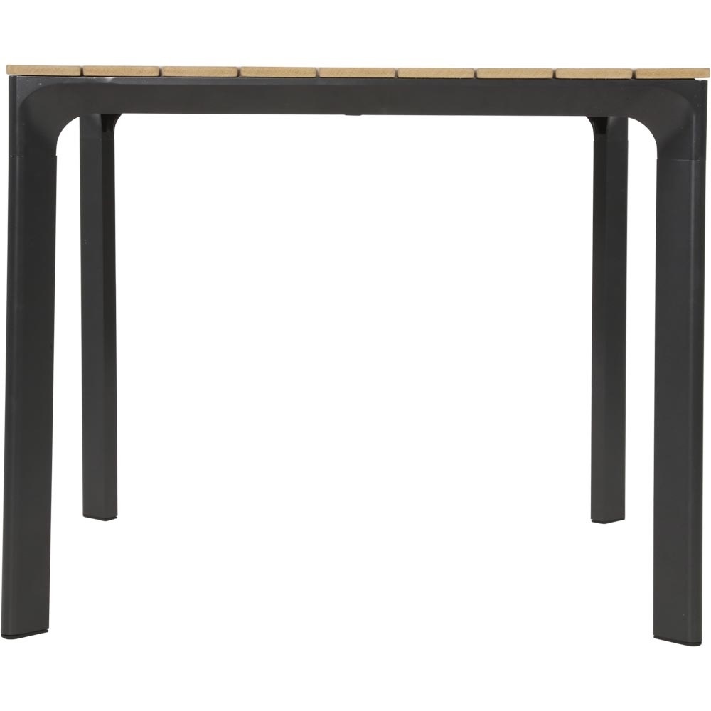 Lesli Living - Tuintafel Arezzo - Zwart - 90x90x74cm