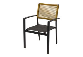 Lesli Living - Bistrostoel Vitolini - Geel - 57x62x87cm