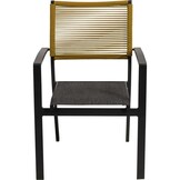 Lesli Living - Bistrostoel Vitolini - Geel - 57x62x87cm