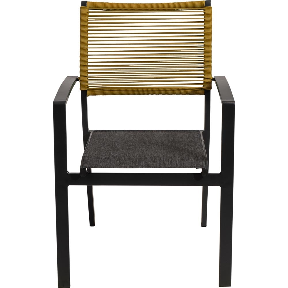 Lesli Living - Bistrostoel Vitolini - Geel - 57x62x87cm