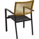 Lesli Living - Bistrostoel Vitolini - Geel - 57x62x87cm