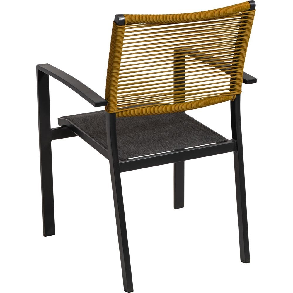 Lesli Living - Bistrostoel Vitolini - Geel - 57x62x87cm