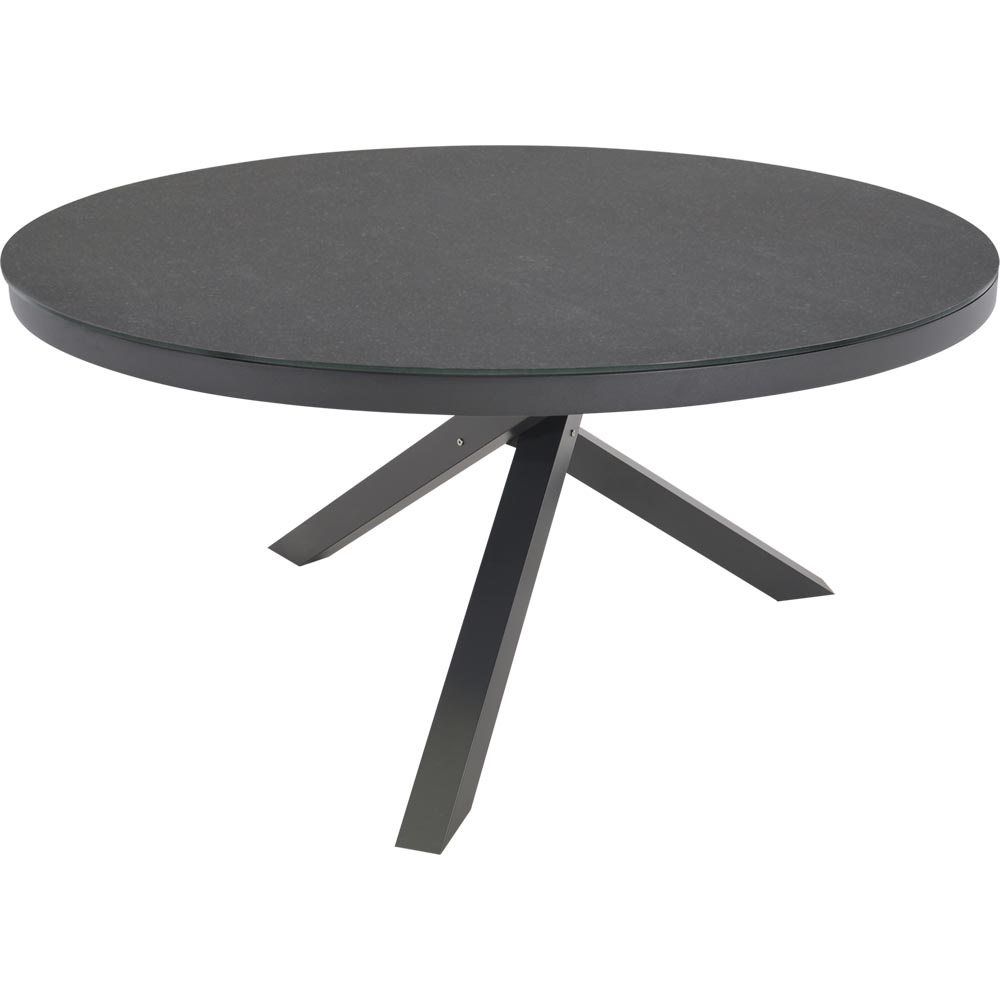 Lesli Living - Tuintafel Mojito - Antraciet - Ø150x74cm