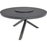 Lesli Living - Tuintafel Mojito - Antraciet - Ø150x74cm