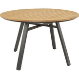 Lesli Living - Tuintafel Monza - Antraciet - ø120x75cm