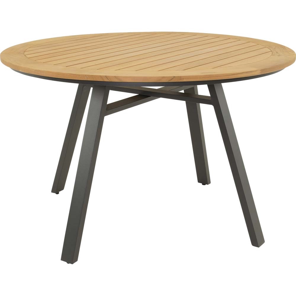 Lesli Living - Tuintafel Monza - Antraciet - ø120x75cm