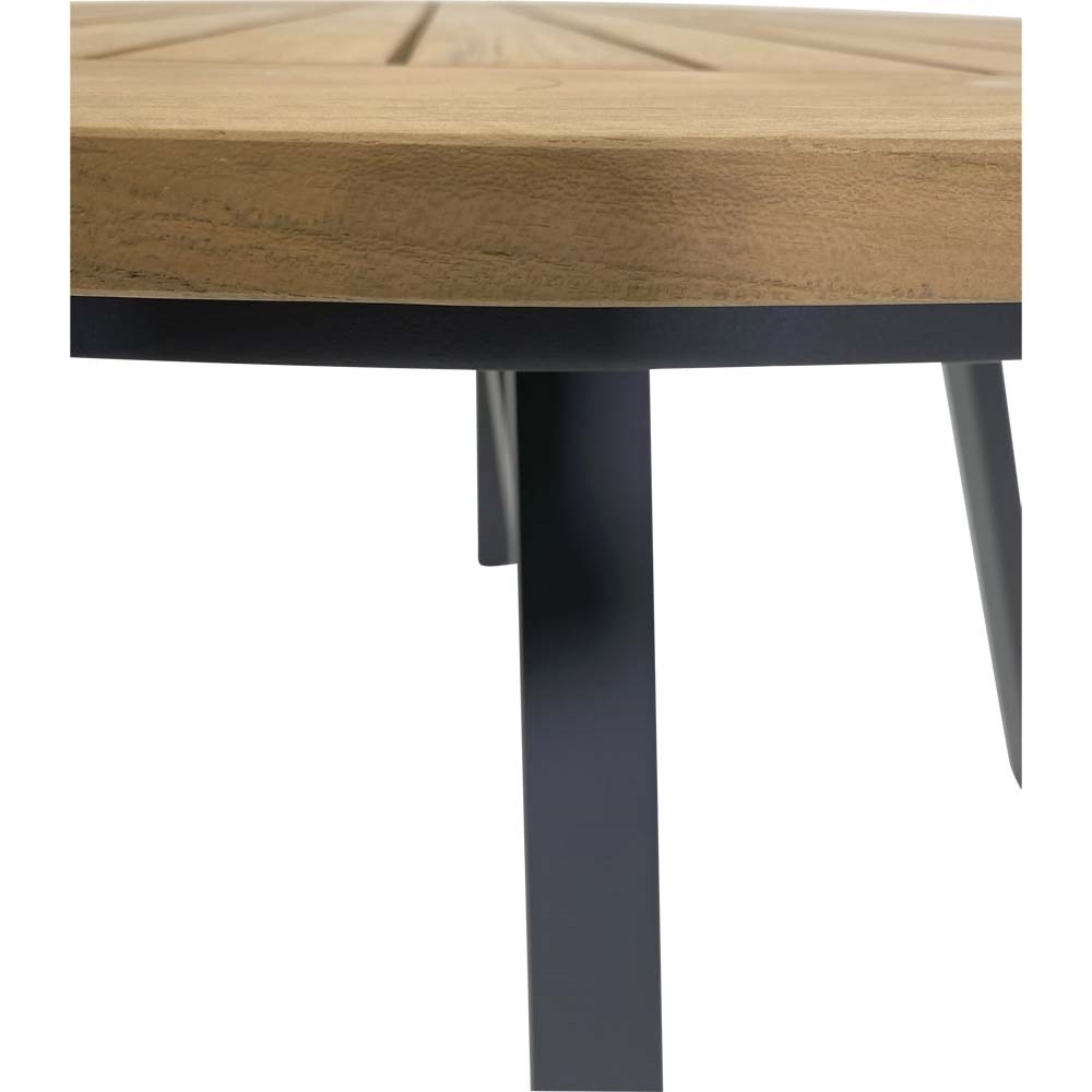 Lesli Living - Tuintafel Monza - Antraciet - ø120x75cm