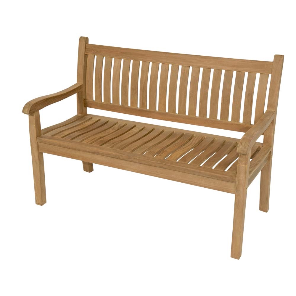 Lesli Living - Loveseat teak - Zwart - 180x65x92cm