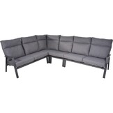Lesli Living - Loungebank Ohio - Antraciet - 142,5x83x98cm