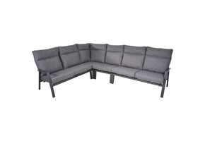 Lesli Living - Loungebank Ohio - Antraciet - 142,5x83x98cm
