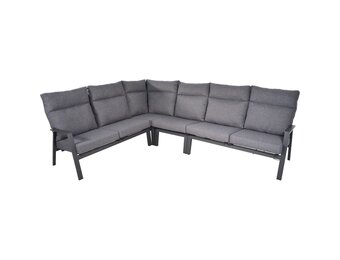 Lesli Living - Loungebank Ohio - Antraciet - 142,5x83x98cm