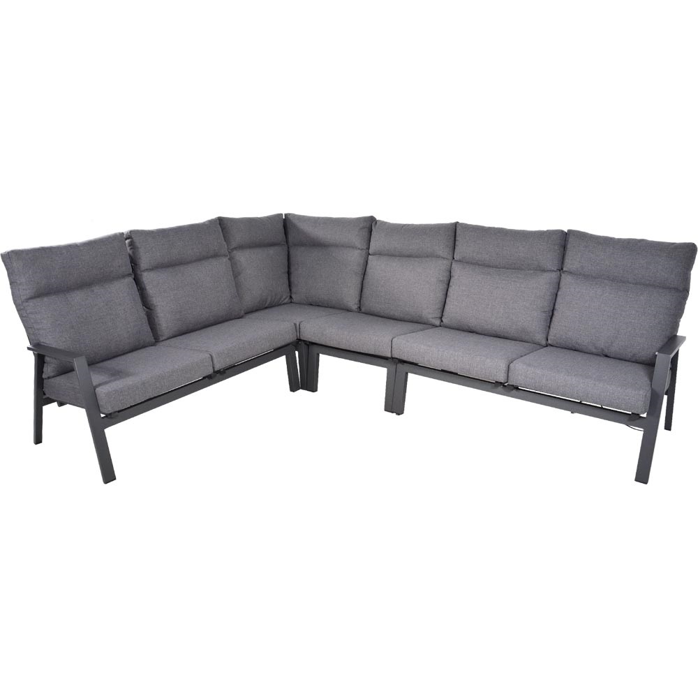 Lesli Living - Loungebank Ohio - Antraciet - 142,5x83x98cm