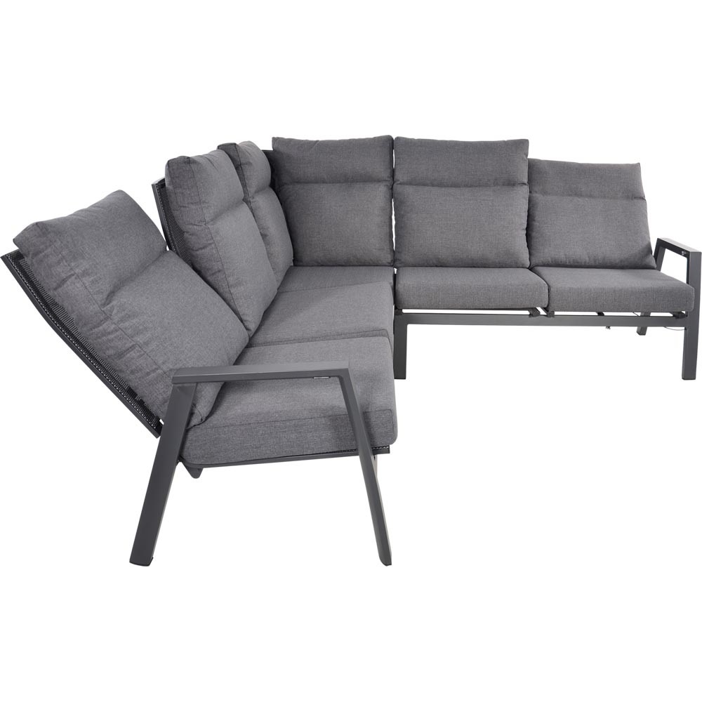 Lesli Living - Loungebank Ohio - Antraciet - 142,5x83x98cm