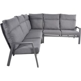 Lesli Living - Loungebank Ohio - Antraciet - 142,5x83x98cm