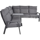 Lesli Living - Loungebank Ohio - Antraciet - 142,5x83x98cm