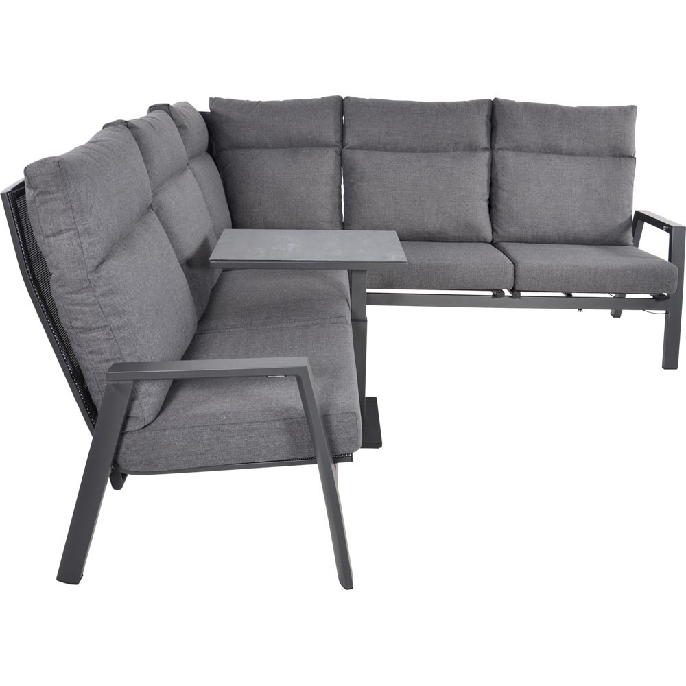 Lesli Living - Loungebank Ohio - Antraciet - 142,5x83x98cm