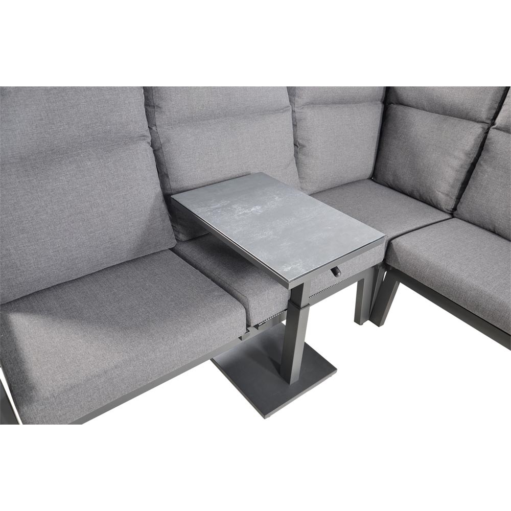 Lesli Living - Loungebank Ohio - Antraciet - 142,5x83x98cm