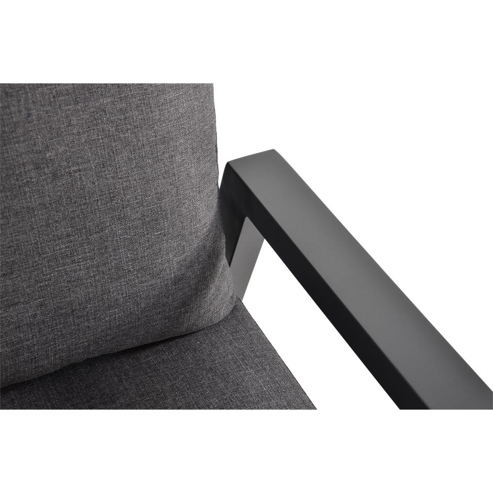 Lesli Living - Loungebank Ohio - Antraciet - 142,5x83x98cm
