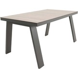 Lesli Living - Tuintafel Estoril - Grijs - 150x90x75cm