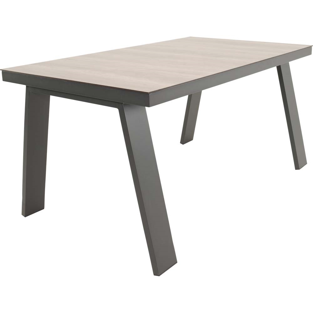Lesli Living - Tuintafel Estoril - Grijs - 150x90x75cm