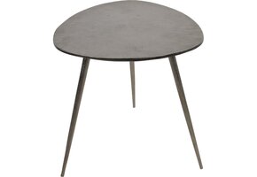 Lesli Living - Tuintafel Shine - Zilver - 47x47,5x51cm