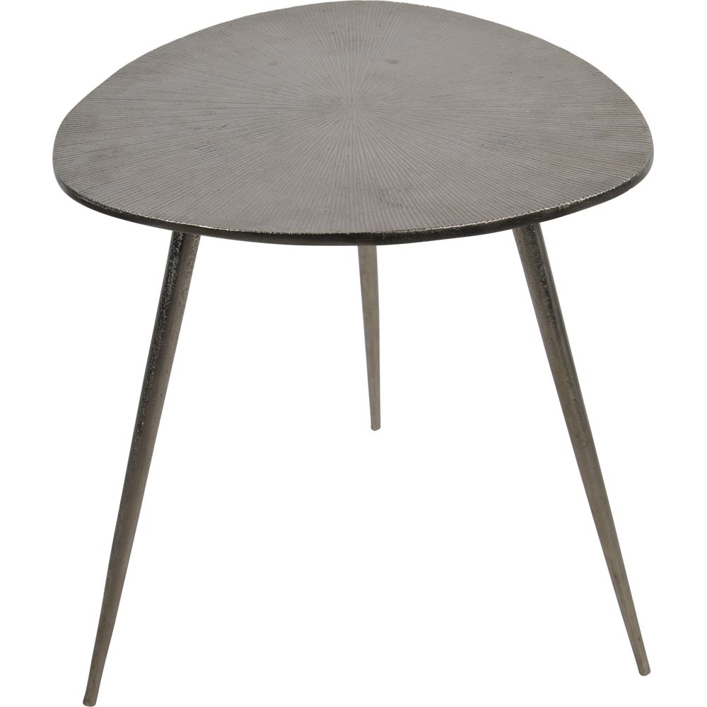 Lesli Living - Tuintafel Shine - Zilver - 47x47,5x51cm