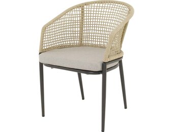 Lesli Living - Bistrostoel Kioto - Beige - 56x62x77cm
