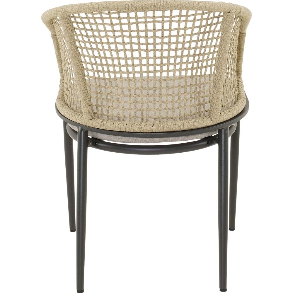 Lesli Living - Bistrostoel Kioto - Beige - 56x62x77cm - Set van 2