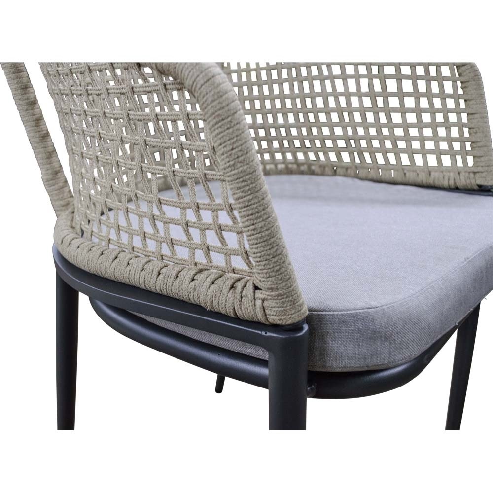 Lesli Living - Bistrostoel Kioto - Beige - 56x62x77cm - Set van 2