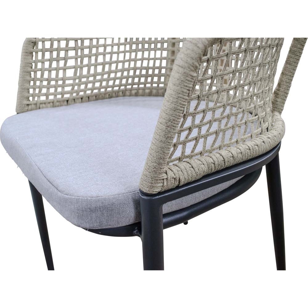 Lesli Living - Bistrostoel Kioto - Beige - 56x62x77cm - Set van 2
