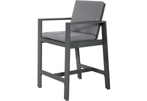 Lesli Living - Bistrostoel Malibu - Grijs - 63x72x111cm