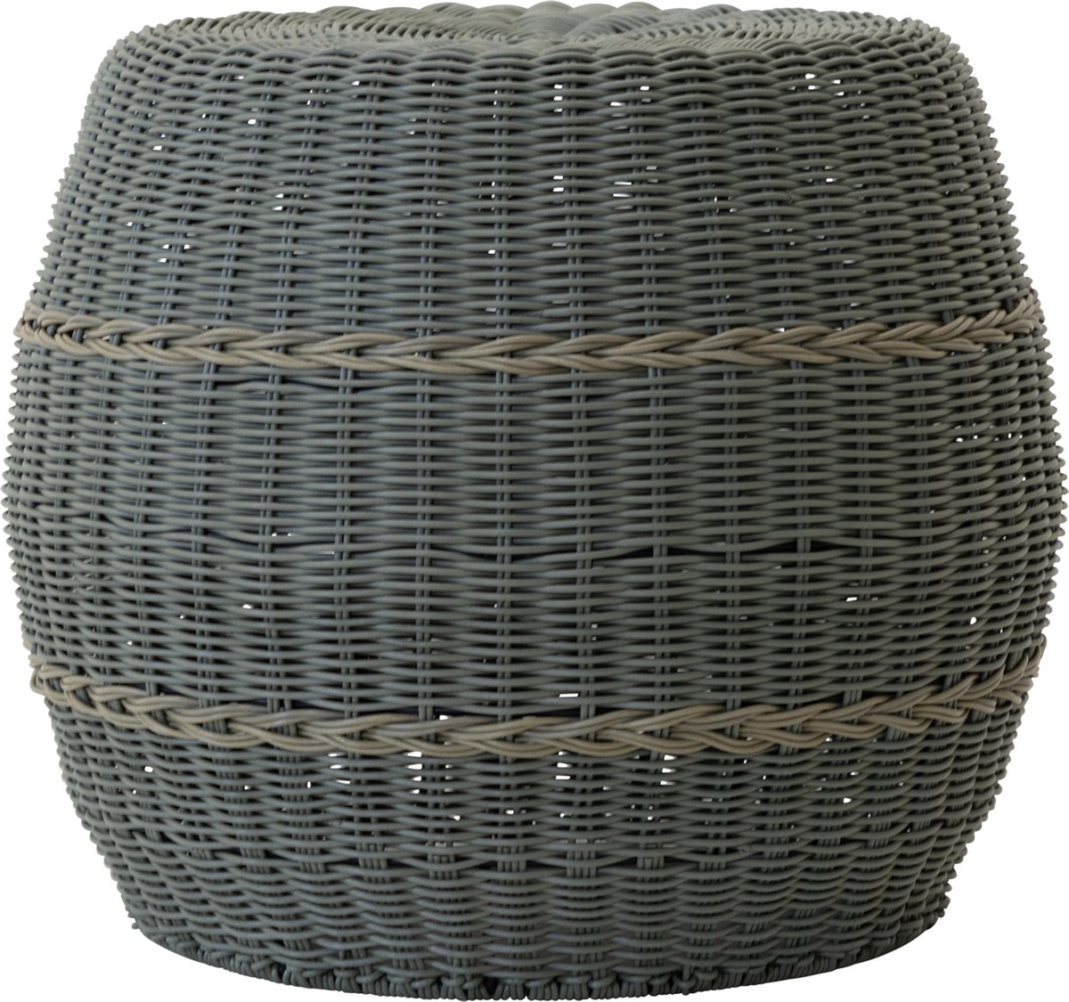 Lesli Living - Poef Laos - Groen - Ø46x40cm