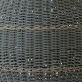 Lesli Living - Poef Laos - Groen - Ø46x40cm